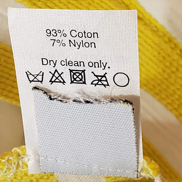 J. Crew yellow & white striped shorts 3 in inseam - Picture 5 of 5